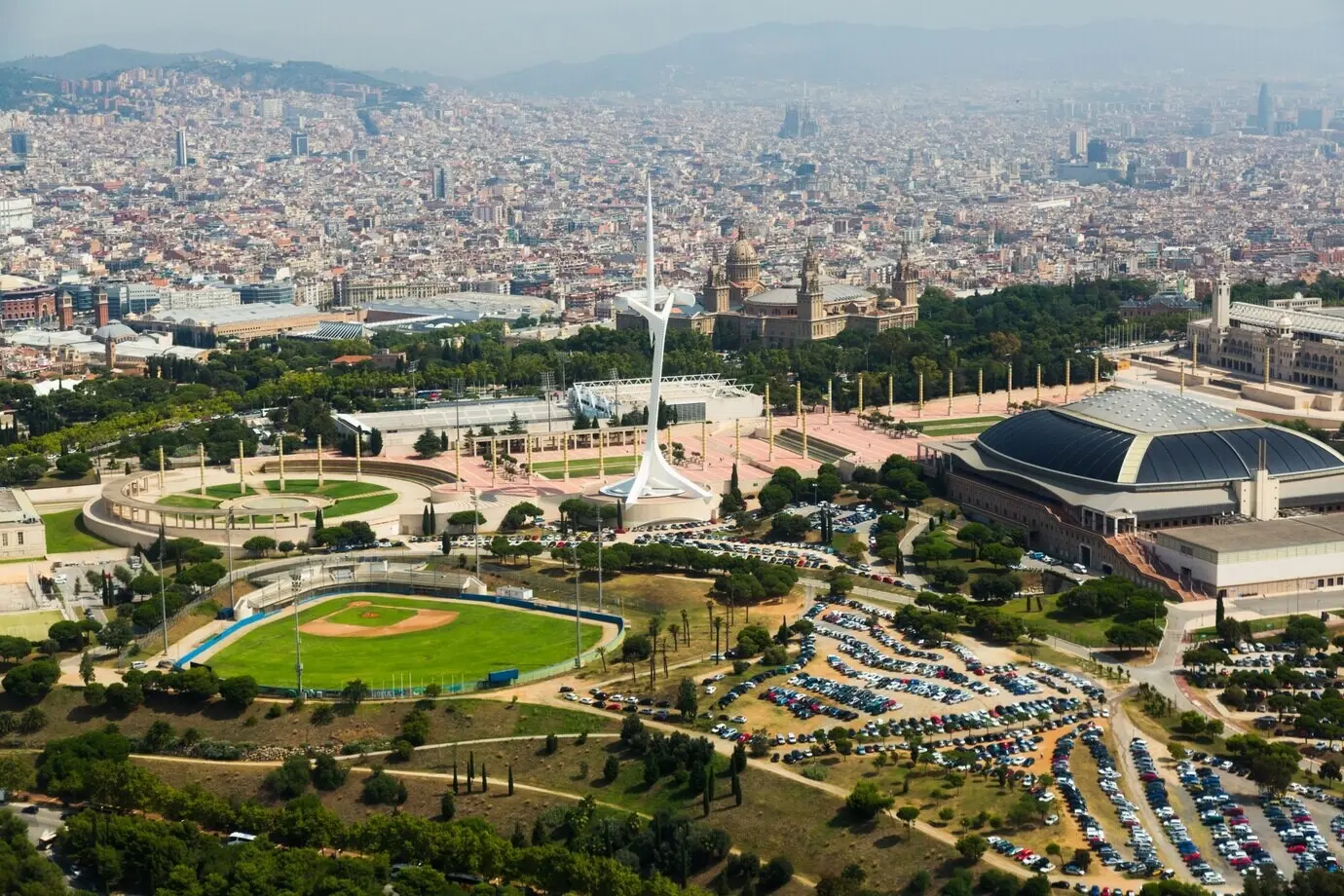 Olympisches Gelände am Montjuic in Barcelona.